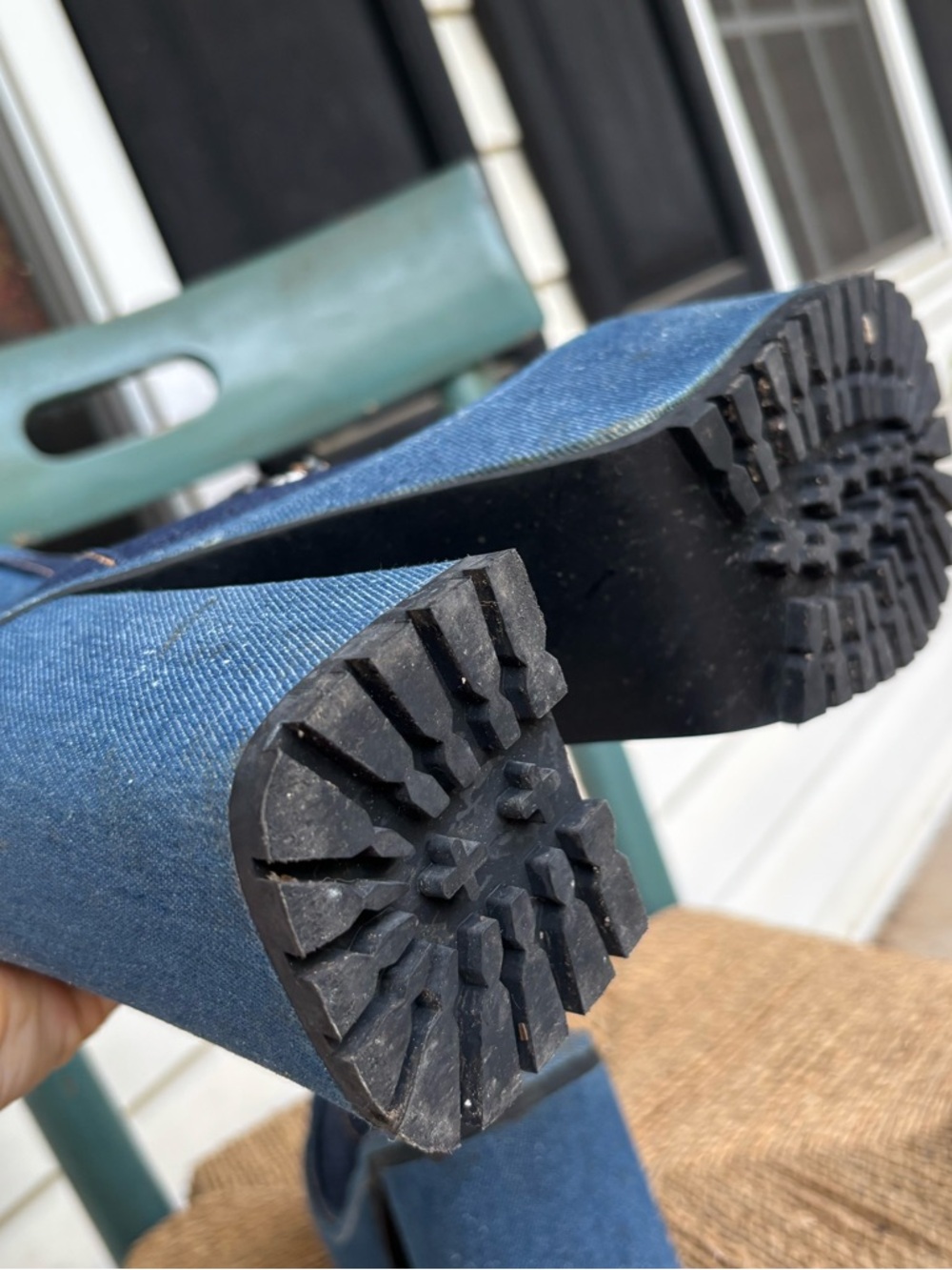 DOLLS KILL x Bratz Women’s Platform Denim Platform Boots - size 9 - Picture 9 of 9